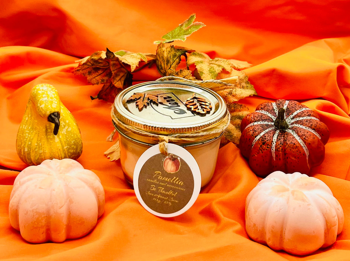 Be Thankful Scented Mason Jar Candle – 4 oz