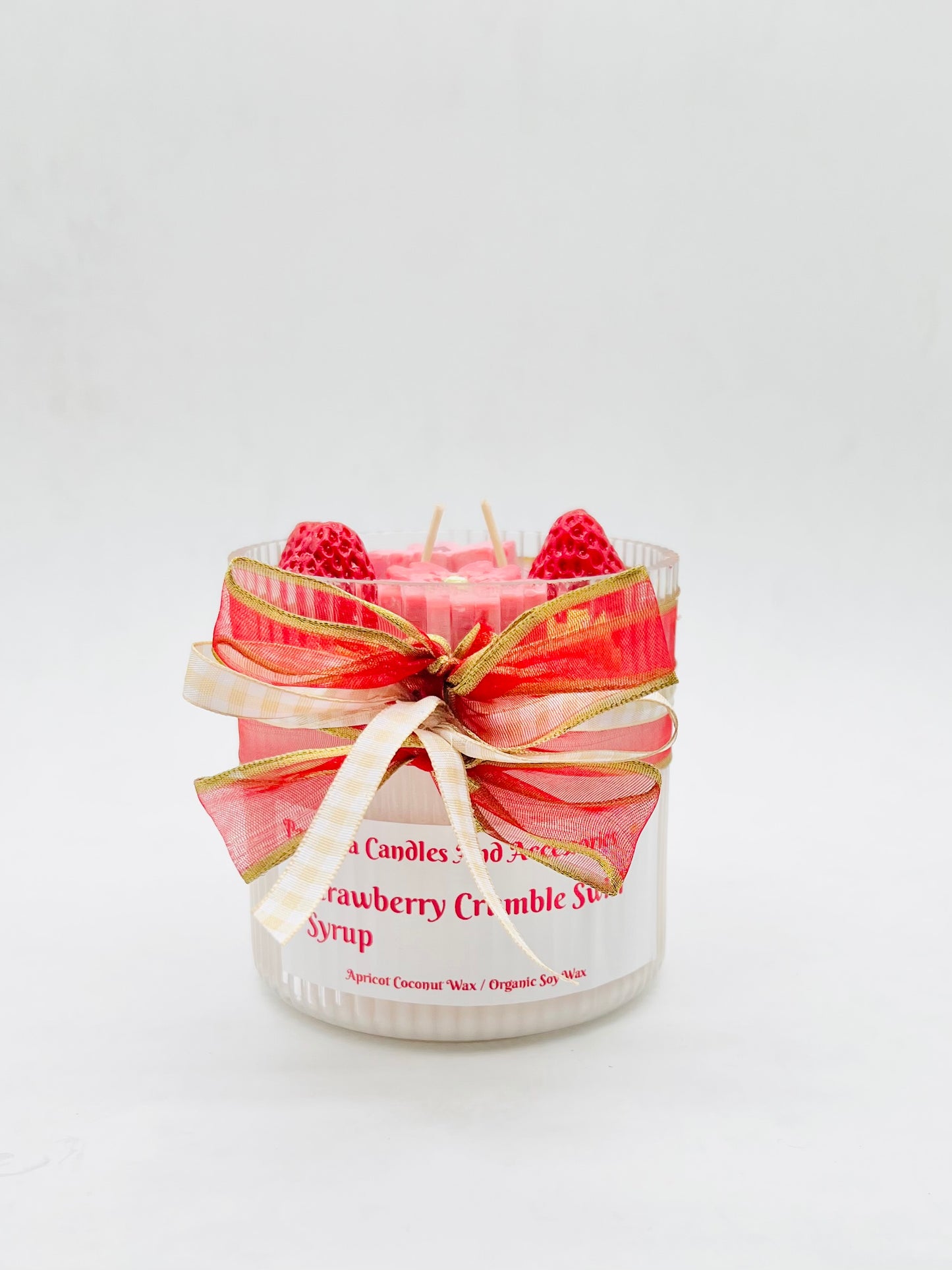 Strawberry Crumble Syrup Candle