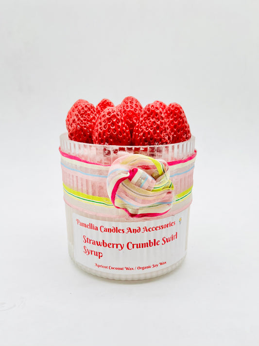 Strawberry Crumble Syrup Candle