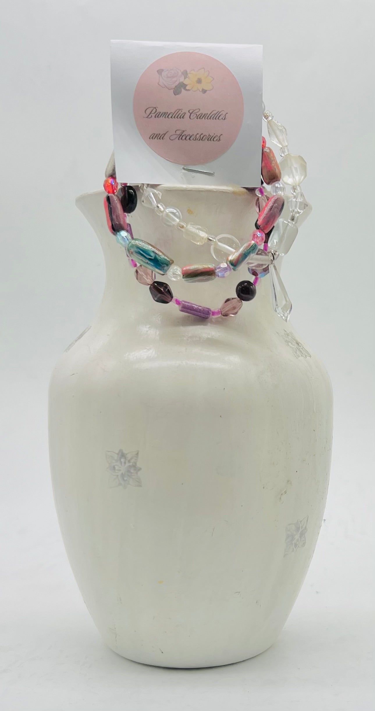 Multi-Color Beaded Bracelet | Faceted Crystal & Glass Beads