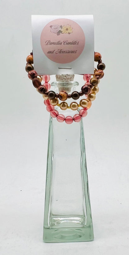 Gold Precioas Pearl, Tiger Eye & Mixed Beads