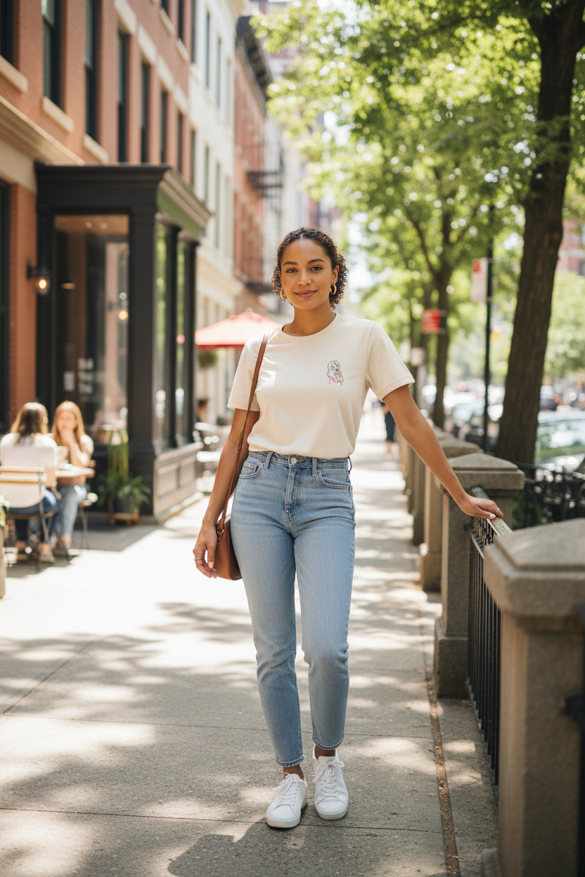 Women's Embroidery Small T-Shirt - Outdoor